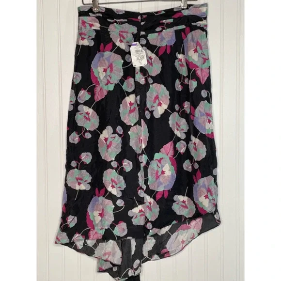 Isabel Marant Women Javenia Floral Asymmetric Hem Skirt Size 44 NWT - Picture 3 of 5